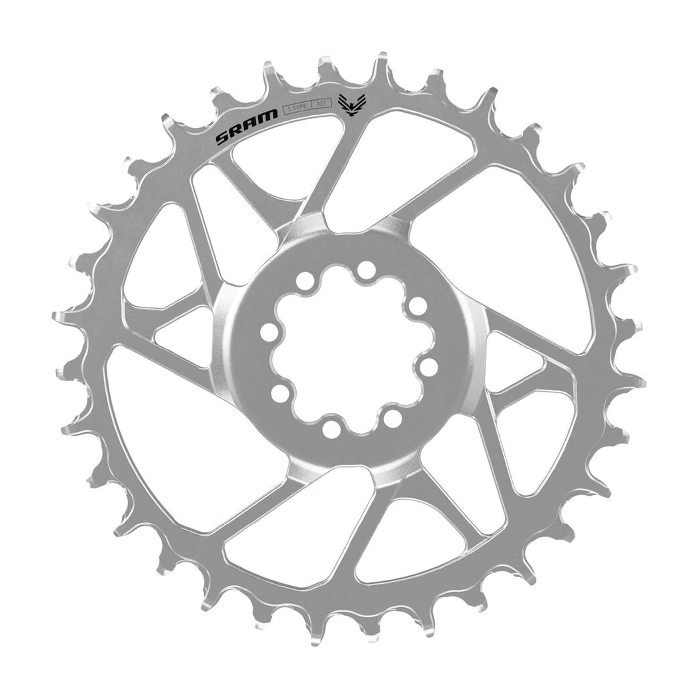 Disco para Multiplicacion SRAM T-TYPE Eagle 90 32D Montaje Directo 3mm Plata