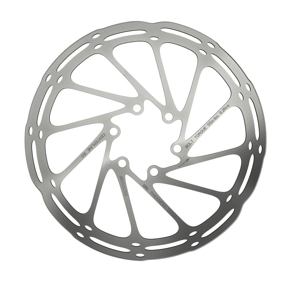 Disco Rotor para Freno SRAM 160mm. 6 tornillos Centerline