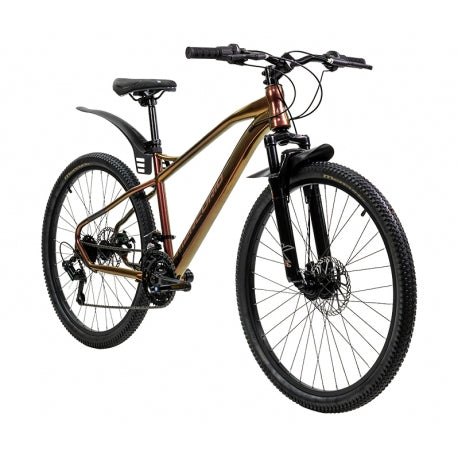 BICICLETA MERCURIO MTB KAIZER 26 COLOR CAFE 21 VELOCIDADES ACERO