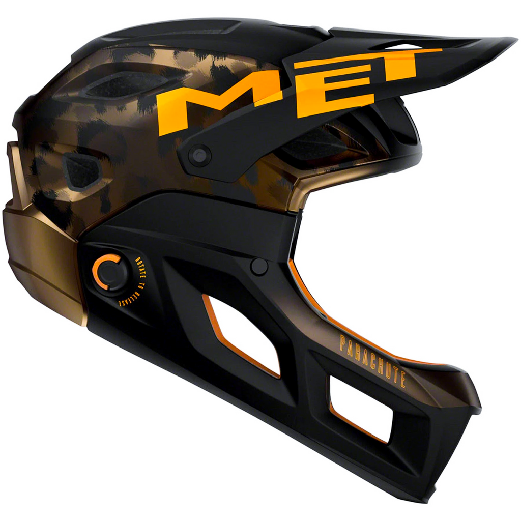 CASCO MET PARACHUTE MCR MIPS NARANJA/NEGRO MATE T:M
