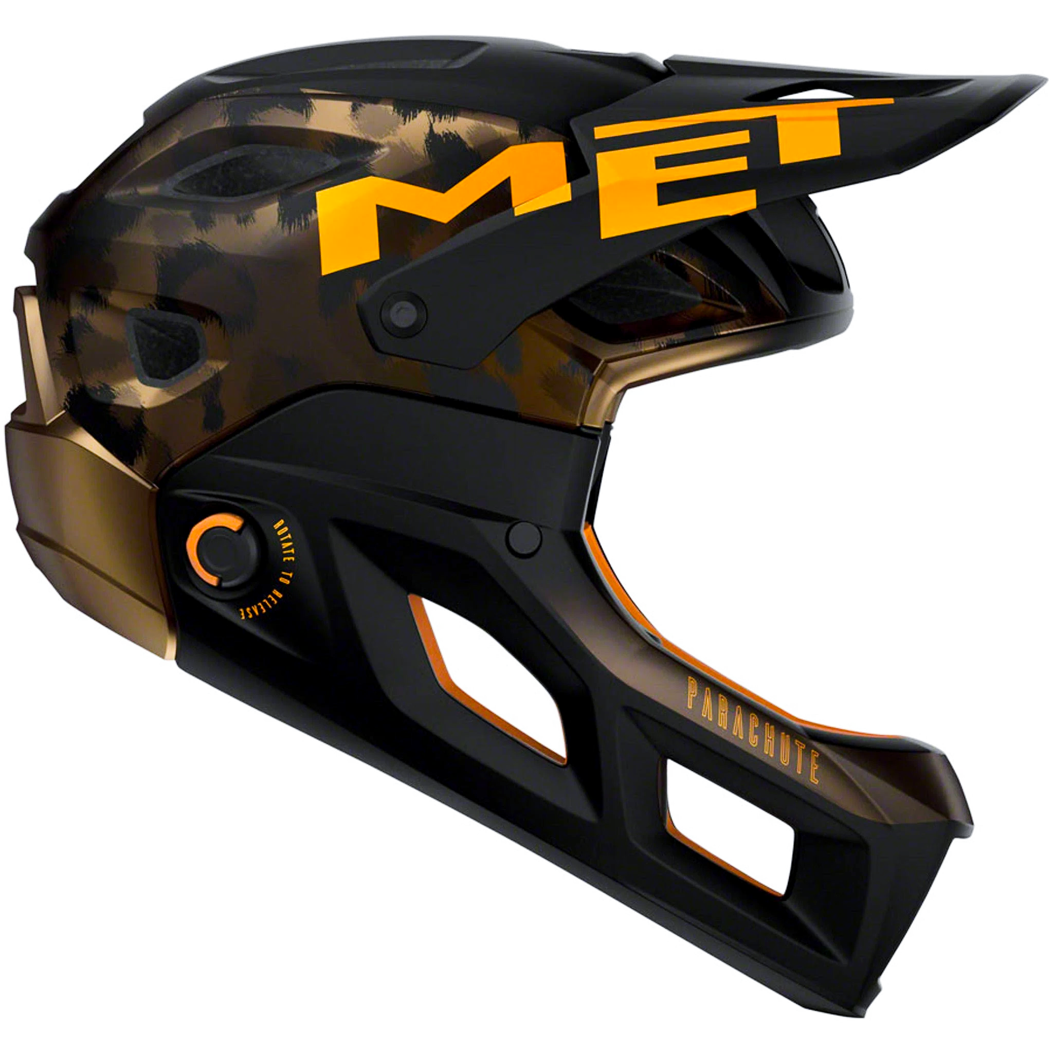CASCO MET PARACHUTE MCR MIPS NARANJA/NEGRO MATE T:M
