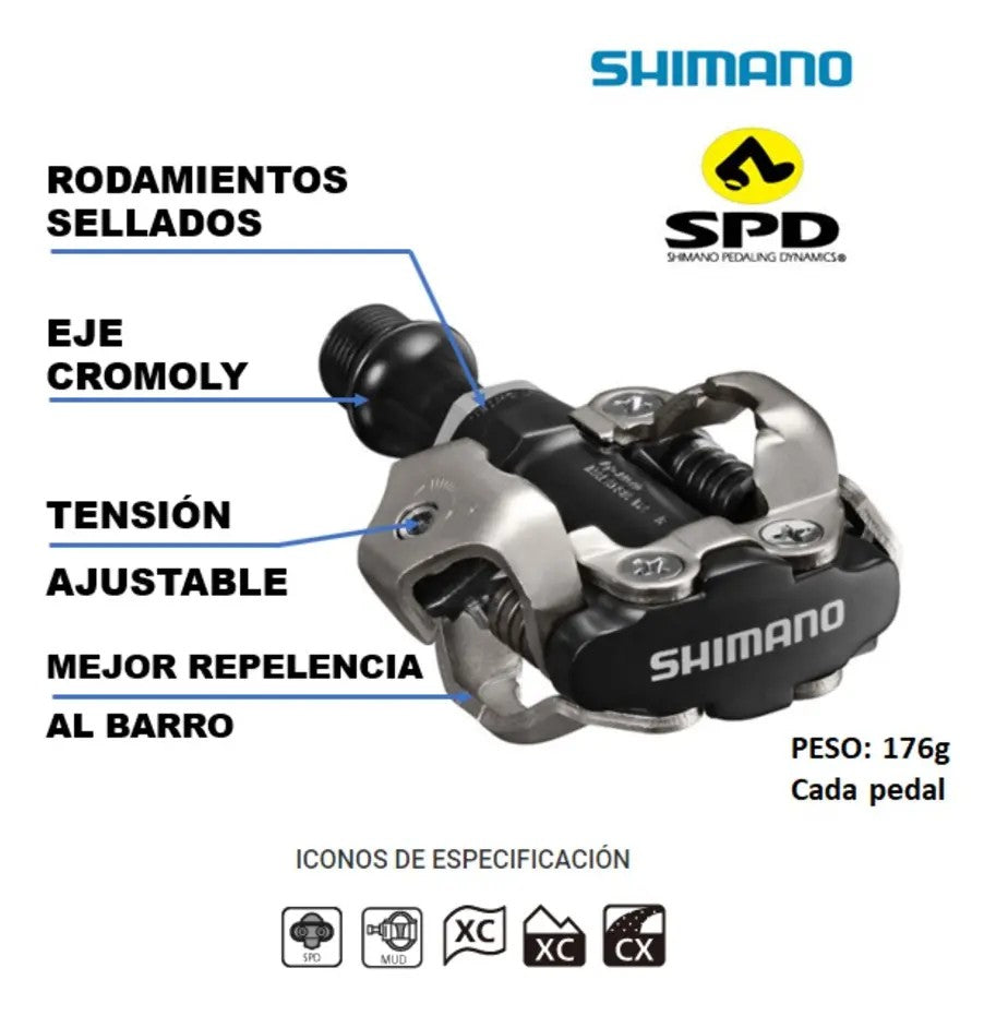 Pedales Shimano Pd- M540 SPD MTB